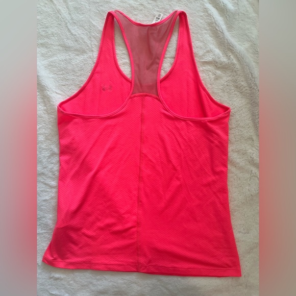 Under Armor Neon Pink tank top size large, never worn new condition no tags - Picture 3 of 5